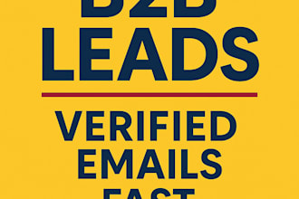 generate b2b leads with verified emails and contact info