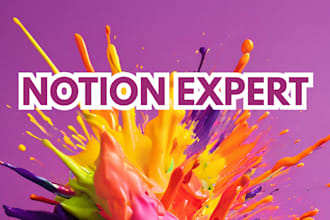 be your notion consultant for advanced formulas automations databases and chart