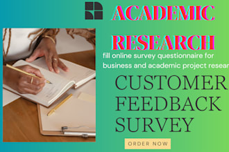 fill online survey questionnaire for business and academic project research