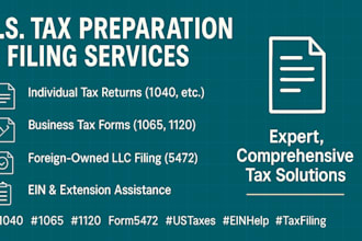 file US tax return for business and tax forms 1040, 1065, 1120 w2