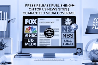 do press release publishing on top US news media, article submission