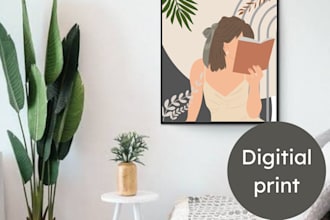 design aesthetic printable posters for home or office decor
