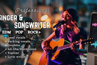 do edm, rnb, techno house music, country, rock singer, rapper, songwriter,