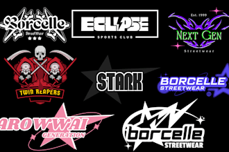 design custom y2k streetwear logo for your brand in 24hrs