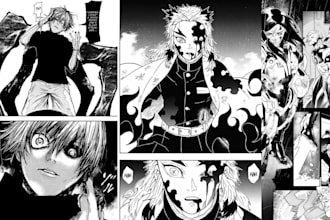 draw comic manga, nsfw, comic page, anime manga comic book illustration, webtoon