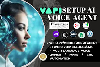 setup vapi ai voice agent elevenlabs twilio voip ghl voice ai agent automation