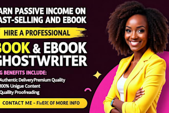 be your ebook ghostwriter, fiction, romance, erotic story,fantasy children book