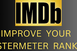 do organic imdb promotion for your imdb profile and increase your startmeter