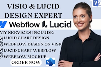 create diagram on visio, design webflow on lucid, flowchart on visio lucid chart