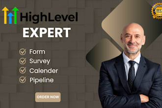 set up gohighlevel forms, surveys, calendar and pipeline migration