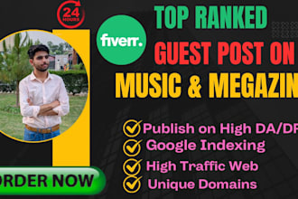 publish articles on quality music and magazine websites