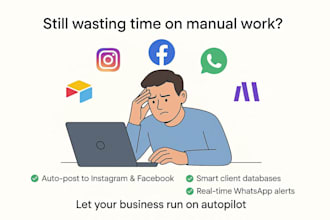 automate tasks using zapier, make, and airtable