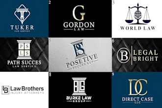 design modern law firm, attorney, law logo with any file format