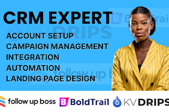 setup lofty CRM website, boldtrail, kvcore, chime, follow up boss, klaviyo