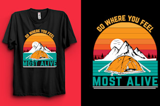 create custom typography t shirt design for yor brand good sell