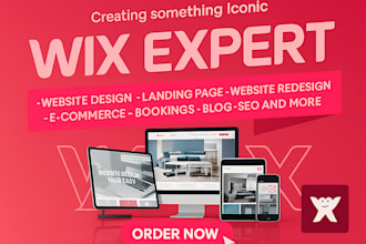 do wix website design, redesign website, wix online store