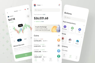 develop fintech app, crypto wallet app, wallet app, payment app