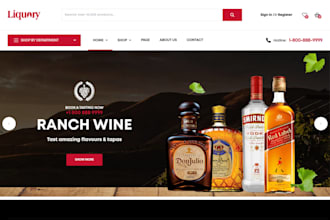 design wine website wine shopify store beverages liquor store beer juice website