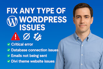 fix wordpress website fix wordpress issues wordpress bug fix wordpress fix