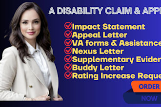 write veteran statement in support of VA disability claim