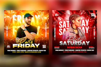 design a professional restaurant menu or flyer within 24 hours
