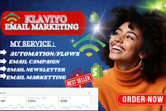 set up shopify store klaviyo flows, campaign and pop up