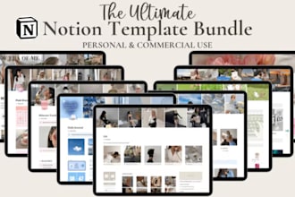 create custom notion templates, notion budget tracker, CRM, notion life planner