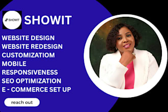 design redesign showit website or template