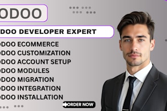 implement, customize or develop odoo website odoo ecommerce, install odoo 17, 18