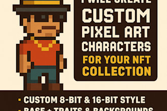 create custom pixel art characters for your nft collection