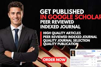 write and publish articles in google scholar peer reviewed indexed journal