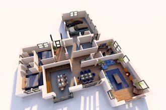 provide 3d floor plan,walkthrough,interior exterior rendering