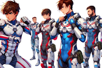 do 3d game character, design 3d game environment, 3d game character modelling