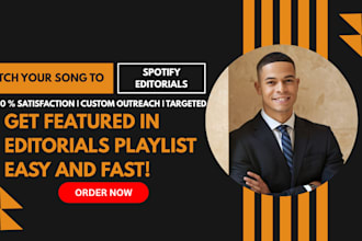 write you a pitch for spotify editorial playlists or user spotify playlist
