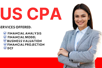 do CPA business valuation, dcf financial analysis, financial model, project