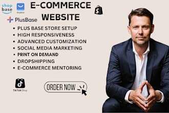 redesign fix design shopbase shopline ecommerce website with google onpage SEO
