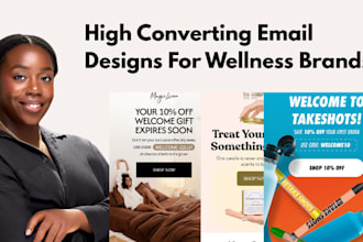 welcome series pop up form design campaign design for wellness supplement store