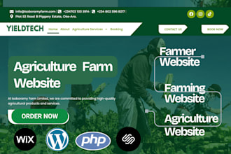 build farm agriculture agric farm product website