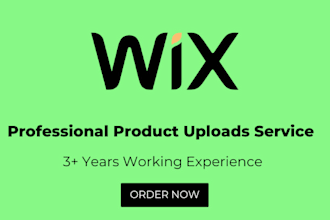 upload products and add categories to your wix website professionally