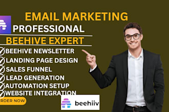 setup beehiiv newsletter beehive landing page design beehiiv ai newsletter