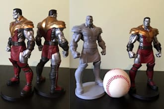 3d print and hand paint custom character figurine warhammer miniature toys model