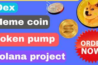 develop solana bot, pump fun bot, solana meme coin bot, volume bot, holder bot