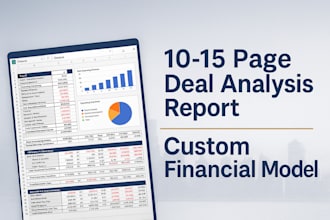 create a full real estate investment report and financial model