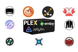 setup and automate plex, emby, jellyfin media server, proxmox, iptv, wireguard