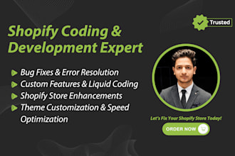 do shopify bug fix, shopify liquid error and custom features