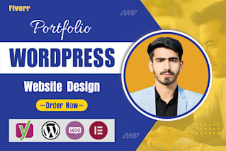 design a stunning personal or business portfolio wordpress website