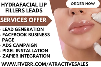 generate hydrafacial leads dermal fillers juvederm health care lip fillers leads