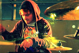 write, play and record professional grade drums over your track