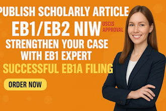 write and publish scholarly article and citation for eb1a, eb1 niw requirement