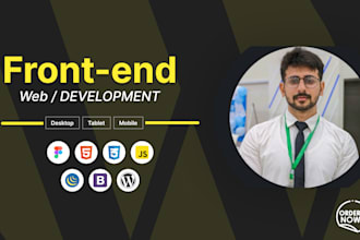 develop custom webpages using html,CSS,javascript and bootstrap